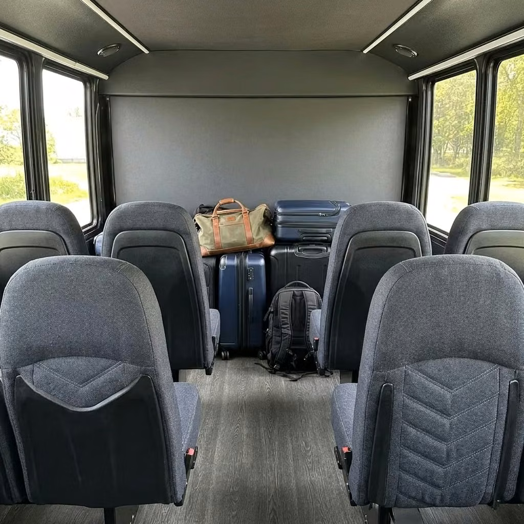 rockledge 25 passenger minibus luggage area