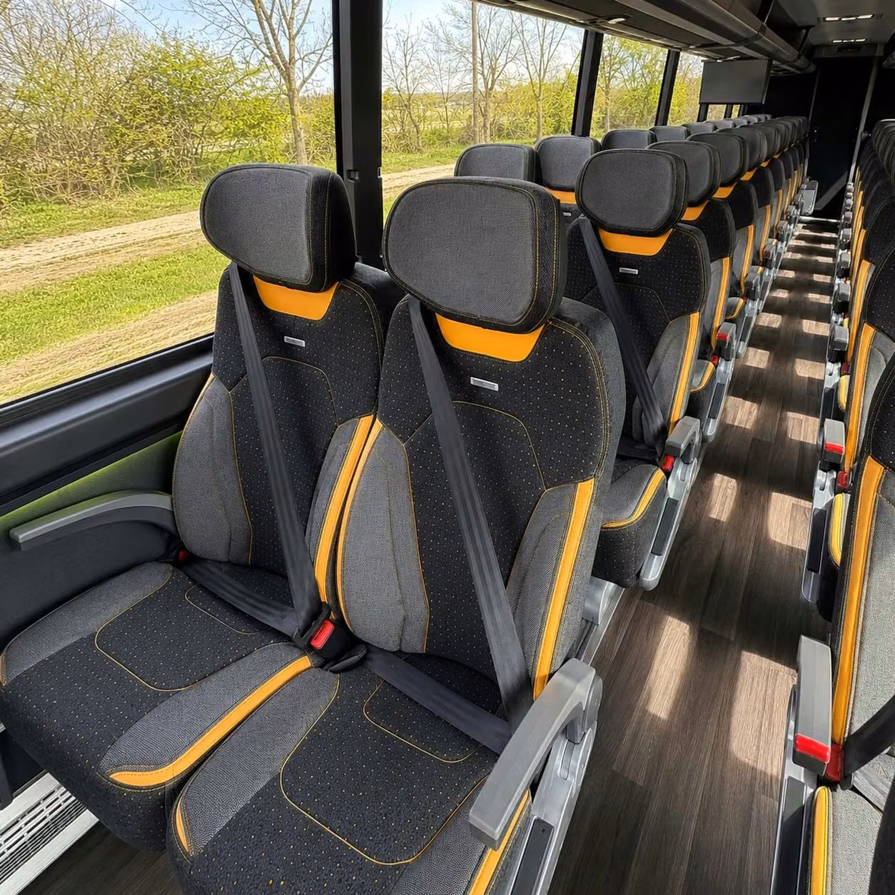 rockledge charter bus interior 3