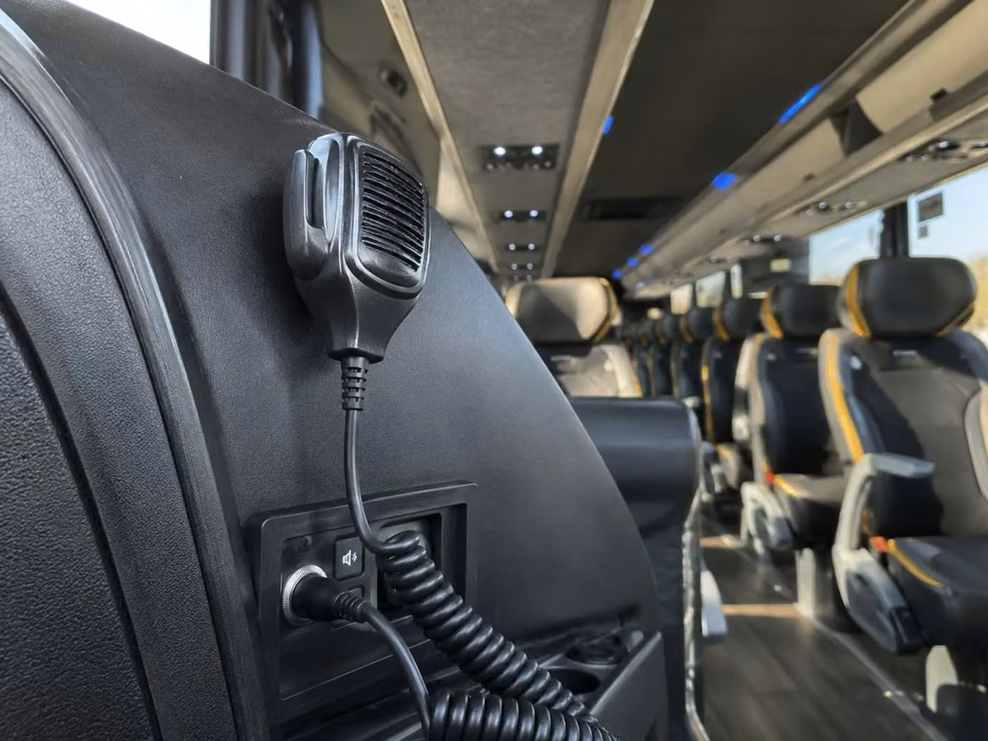 rockledge charter bus pa system